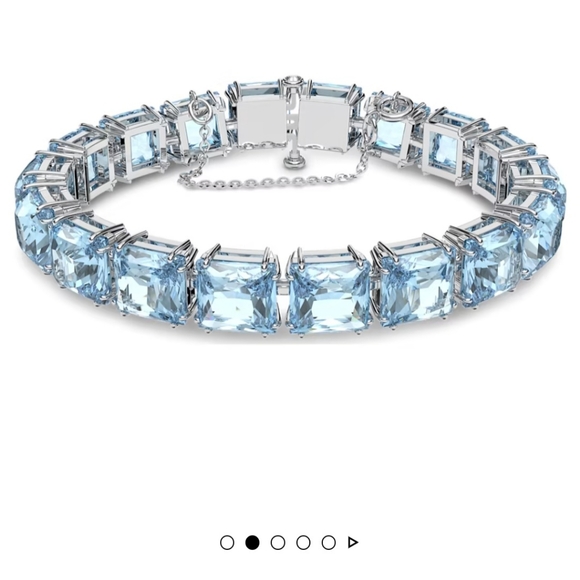 New AUTHENTIC GENUINE SWAROVSKI Milinia blue 💙 tennis bracelet AWESOME GIFT 🎁 - Picture 4 of 9